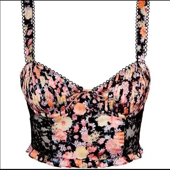 For Love & Lemons Black Gardenia Bustier - Picture 5 of 11